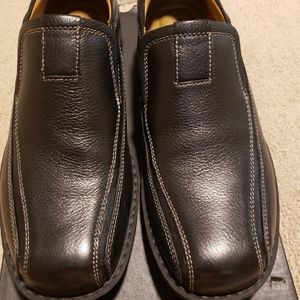 Men Dockers Black Leather Shoes